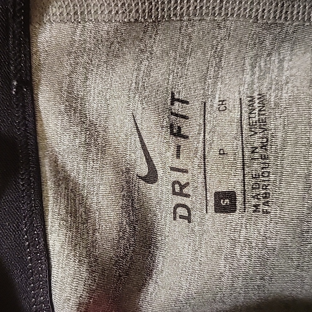 Nike Pro Dri Fit Grey Black Athletic Leggings Size Small - Picture 2 of 9